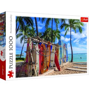 Puzzle TREFL Premium Quality Plaża Waikiki Hawaje 10742 (1000 elementów)