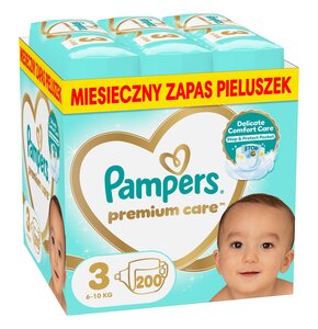 Pieluchy PAMPERS Premium Care Monthly Box 3 Midi (200 szt.)
