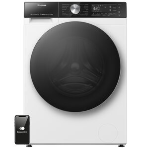 Pralka HISENSE WF5S1045BW Seria 5S PL 10.5kg 1400 obr Autodozowanie Wi-Fi ConnectLife Szybkie programy AllergyCare