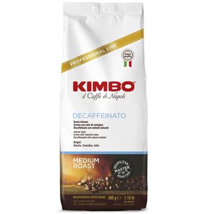 Kawa ziarnista KIMBO Decaffeinato Bezkofeinowa 0.5 kg