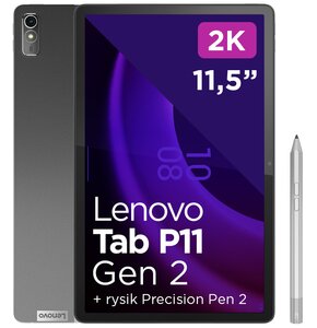Tablet LENOVO Tab P11 2 gen. TB350XU 11.5" 6/128GB LTE Wi-Fi Szary + Rysik