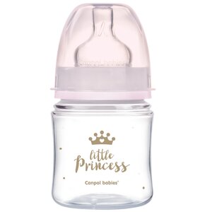 Butelka CANPOL BABIES Easy Start Royal Baby 120 ml Różowy