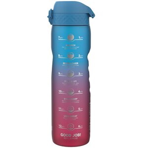 Butelka plastikowa ION8 I8RF1000PBPMOT Różowo-niebieski