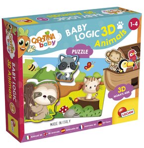 Puzzle LISCIANI Carotina Baby Logic 3D Zwierzęta 304-92536 (32 elementy)