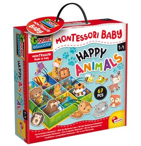 Gra edukacyjna LISCIANI Montessori Baby Box Szczęśliwe Zwierzęta 92772