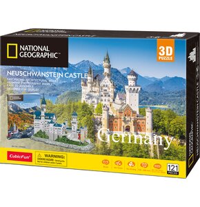 Puzzle 3D CUBIC FUN National Geographic Zamek Neuschwanstein DS0990H (121 elementów)
