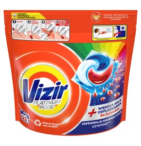 Kapsułki do prania VIZIR Platinum Pods Color - 33 szt.