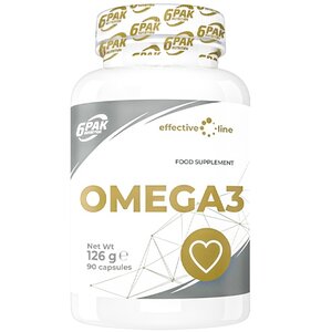 Kwasy Omega-3 6PAK Effective Line (90 kapsułek)