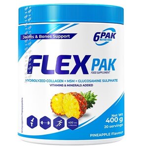 Suplement na stawy 6PAK Flex Pak Ananasowy (400 g)