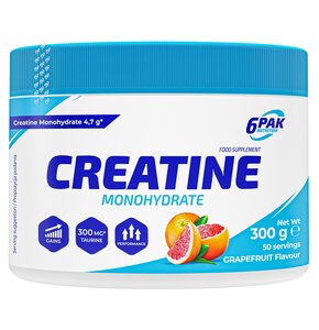 Monohydrat kreatyny 6PAK Grejpfrutowy (300 g)