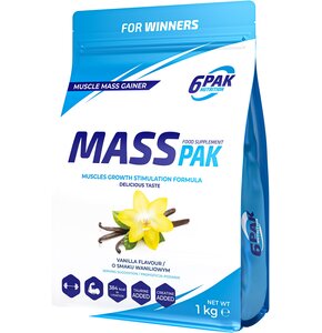 Gainer 6PAK Mass Pak Waniliowy (1000 g)