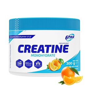 Monohydrat kreatyny 6PAK Pomarańczowy (300 g)