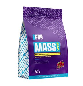 Gainer 6PAK Mass Pak Malinowy (3000 g)