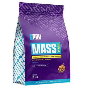 Gainer 6PAK Mass Pak Słony karmel (3000 g)