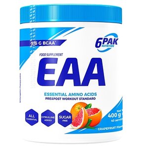 Aminokwasy EAA 6PAK Grejpfrutowy (400 g)
