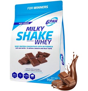 Odżywka białkowa 6PAK Milky Shake Whey Czekoladowy (700 g)
