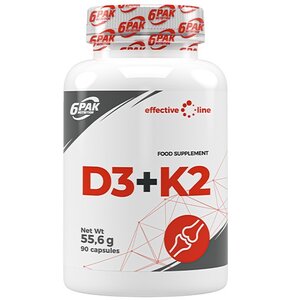 Witamina D3+K2 6PAK (90 kapsułek)