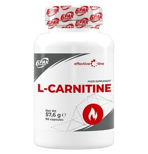 Spalacz tłuszczu 6PAK L-Carnitine (90 kapsułek)