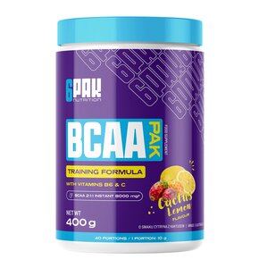 Aminokwasy BCAA 6PAK Pak Cytrynowo-kaktusowy (400 g)