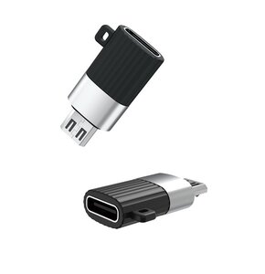 Adapter USB - USB Typ-C XO NB201 OTG Czarny
