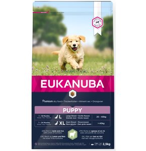 Karma dla psa EUKANUBA Puppy Large Breeds Jagnięcina z ryżem 2.5 kg