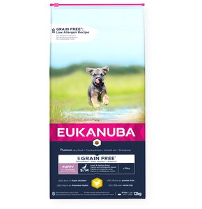Karma dla psa EUKANUBA Grain Free Puppy Medium Breeds Kurczak 12 kg