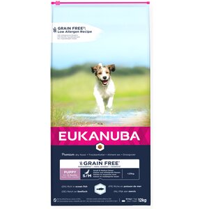 Karma dla psa EUKANUBA Grain Free Puppy Ryby Oceaniczne 12 kg