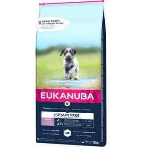 Karma dla psa EUKANUBA Grain Free Puppy Large Breeds Ryba Oceaniczna 12 kg