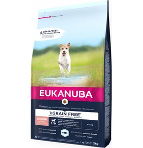 Karma dla psa EUKANUBA Grain Free Senior Medium Breeds Ryba Oceaniczna 3 kg