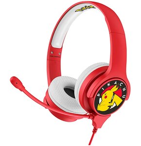 Słuchawki nauszne OTL Pokemon Pikachu Czerwono-biały
