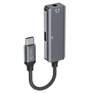 Adapter USB Typ-C - Jack 3.5 mm/USB Typ-C TECH-PROTECT UltraBoost Czarny