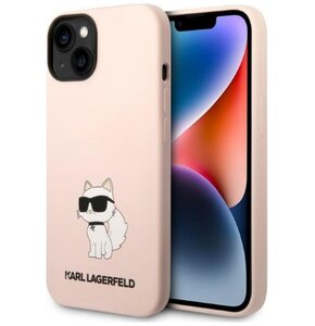 Etui KARL LAGERFELD Silicone NFT Choupette do Apple iPhone 14 Plus Różowy
