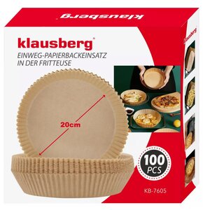 Papier do frytownicy KLAUSBERG KB-7605 20 cm (100 sztuk)
