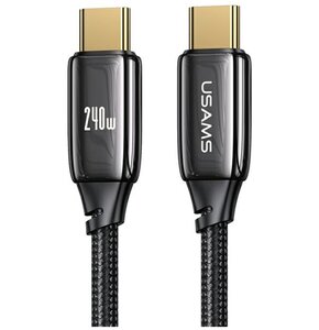 Kabel USB-C - USB-C USAMS SJ581USB01 240W 2 m Czarny
