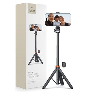 Uchwyt selfie TECH-PROTECT L03S Bluetooth Tripod Czarny