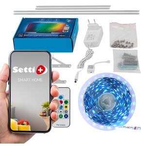 Ramka LED SETTI+ SLF650 z taśmą do telewizora 65" 4.2m Wi-Fi