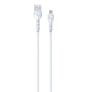 Kabel USB - Micro USB DEVIA Kintone 2.1A 1 m Biały (30 szt.)
