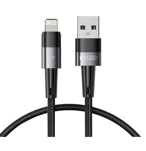 Kabel USB - Lightning TECH-PROTECT UltraBoost 12W/2.4A 0.25 m Szary