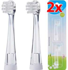 Oryginalna końcówka szczoteczki BRUSH-BABY BabySonic 0 - 18 miesięcy (2 szt.) (Od 0-18 miesięcy)