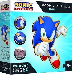Puzzle TREFL Wood Craft Junior Sonic The Hedgehog Sprytny Sonic 20203 (50 elementów)