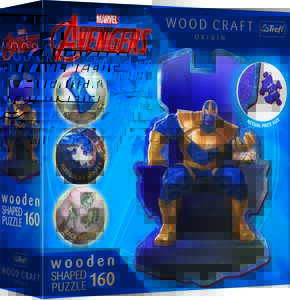 Puzzle TREFL Marvel Avengers Thanos na tronie 20184 (160 elementów)