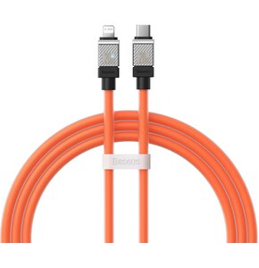 Kabel USB-C - Lightning BASEUS CoolPlay 20W 1 m Pomarańczowy