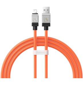Kabel USB - Lightning BASEUS CoolPlay Series 2.4A 1 m Pomarańczowy