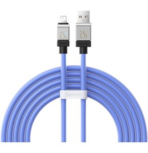 Kabel USB - Lightning BASEUS CoolPlay Series 2.4A 2 m Niebieski