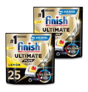 Kapsułki do zmywarek FINISH Powerball Ultimate Plus All In 1 Lemon - 50 szt.