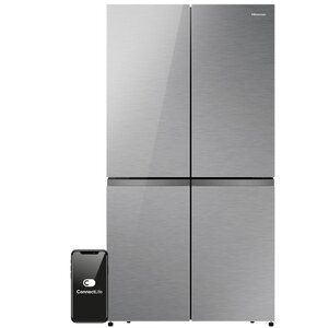 Lodówka HISENSE RQ758N4SGIE1 MD Side by Side No Frost 178.5cm Srebrna Wi-Fi ConnectLife My Fresh Choice Metal Cooling