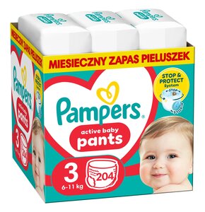 Pieluchomajtki PAMPERS Pants 3 (204 szt.)