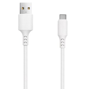 Kabel USB - USB-C SETTY 3A 1 m Biały