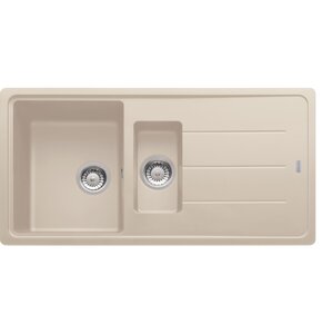 Zlewozmywak półtorakomorowy z ociekaczem FRANKE Basis BFG 651-97 114.0676.271 Orzechowy 50x97