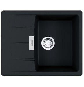 Zlewozmywak jednokomorowy z ociekaczem FRANKE Centro CNG 611-62 GSC 114.0687.316 Onyx 50x62